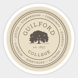 College Guilford Sticker